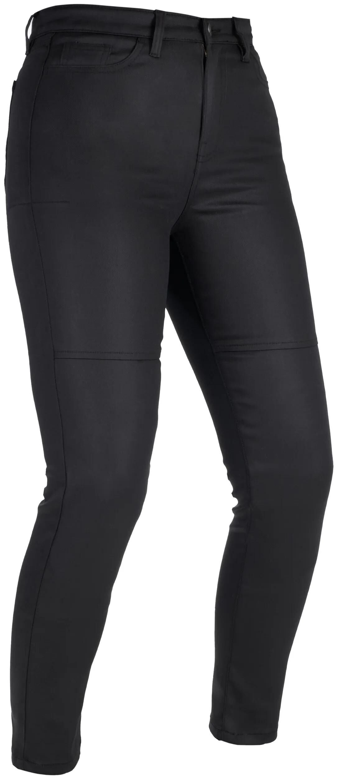 Oxford bukser aa voksede jeggings bukser ao voksede dame sort kort str. 1