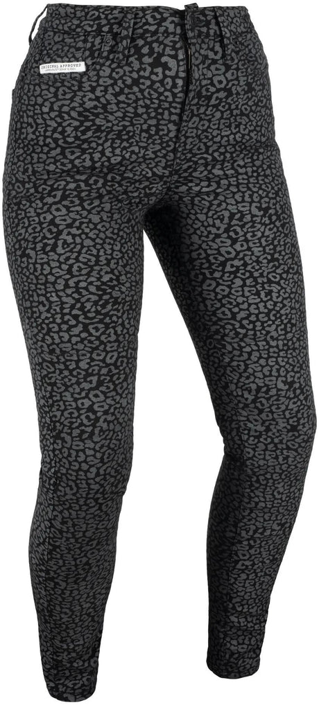 Oxford hose aa super stretch jeanbukser superstre ws jean leopardshorts 42