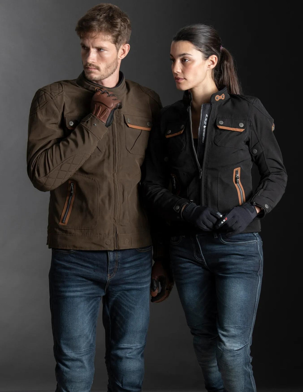 Ls2 jakke bullet jacket bullet man brun xl