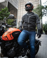 Ls2 jacke throttle jacket throttle man sort mørkegrå xl