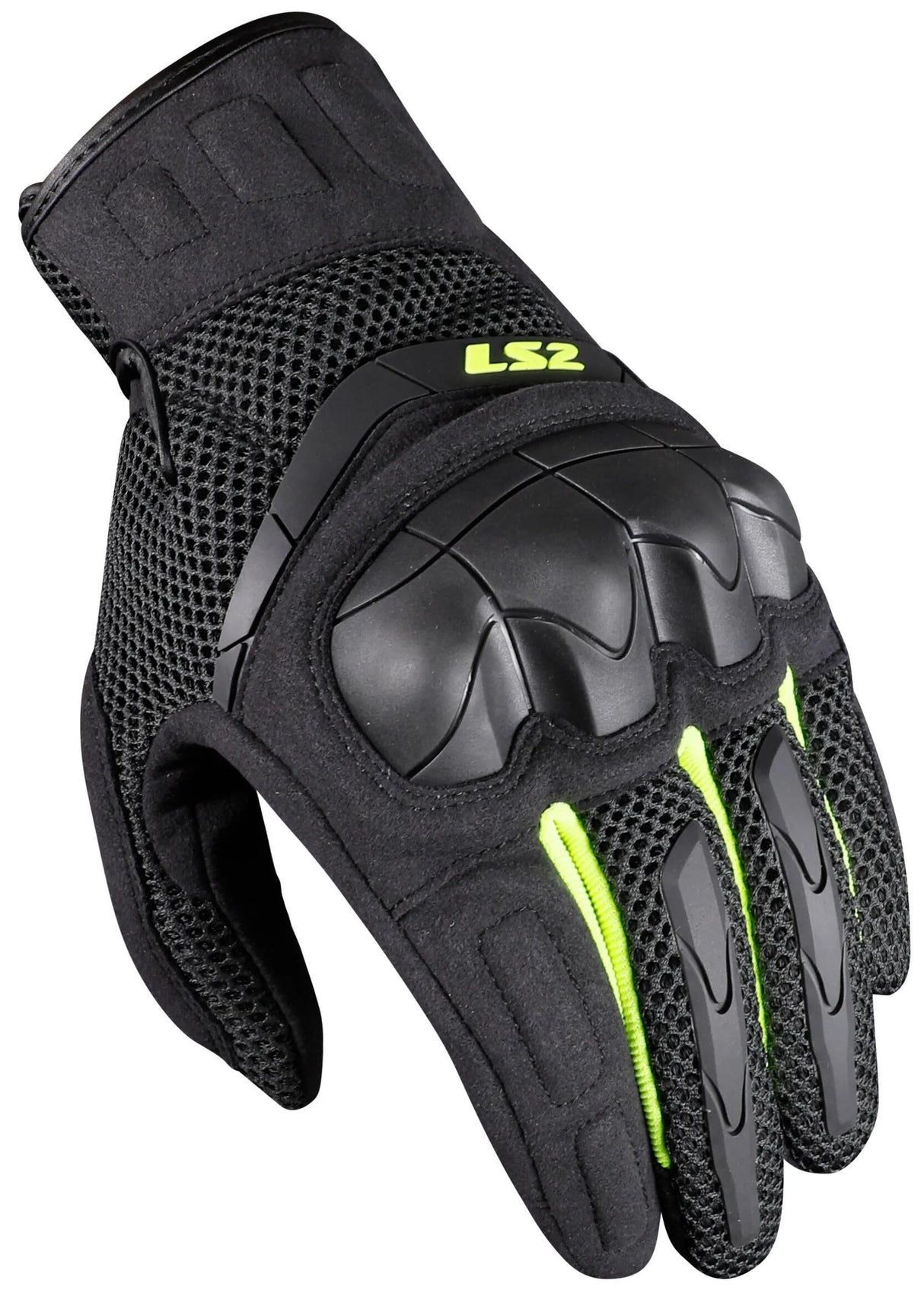 Ls2 handsker kubra man handsker kubra man antracit h-v gul xl
