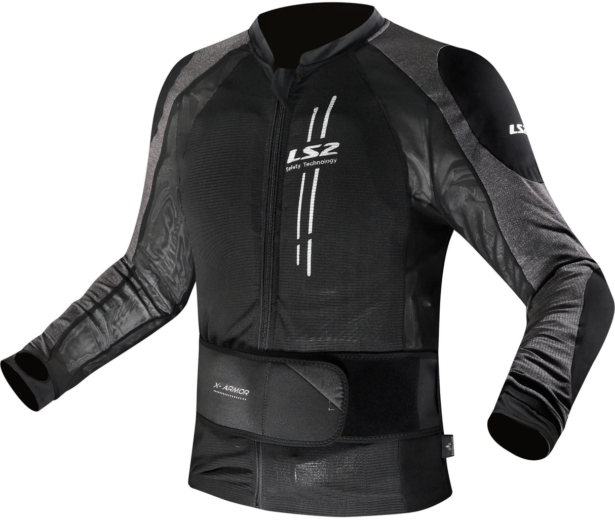 Ls2 jakke x-armor jakke x-armour mand sort sølv m l