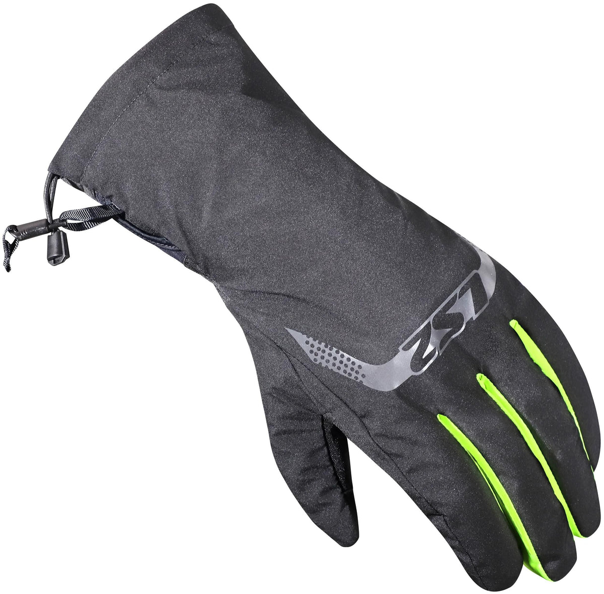 Ls2 überziehhandschuh thermorain handske thermorain sort h-v gul xs-s