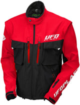 Ufo tissejakke taiga enduro jakke ufo sort rød gr. l