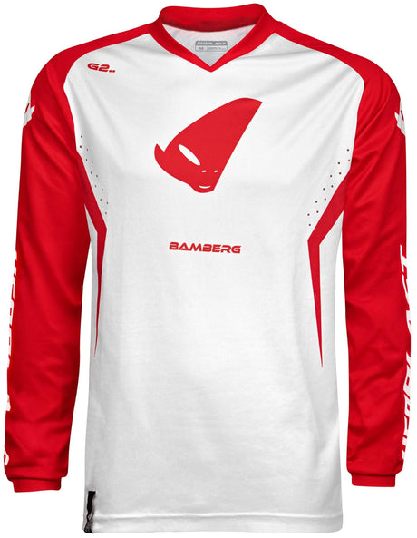 Ufo plast jersey mx bamberg mx jersey ufo bamberg rød hvid gr. xxl