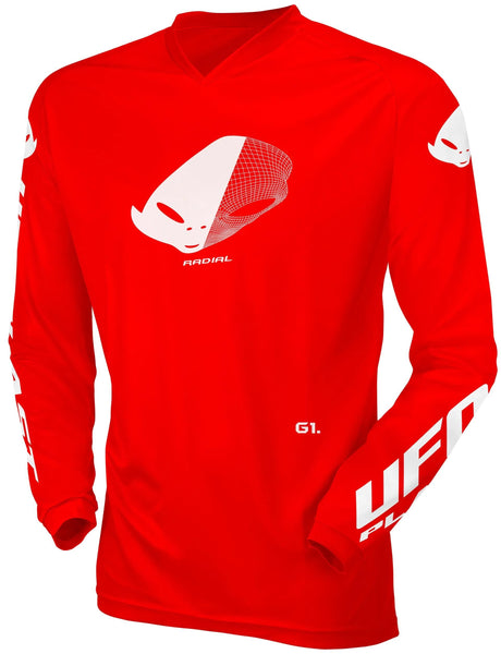 Ufo plast jersey mx radial børne trøje ufo rad rød gr. xs