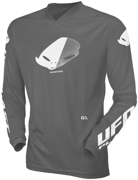 Ufo plast jersey mx radial børne jersey ufo rad grå gr. xs