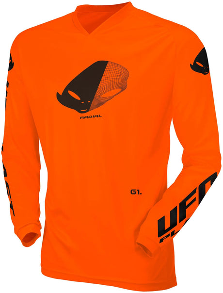 Ufo plast jersey mx radial børne jersey ufo rad neon orange gr. xxxs