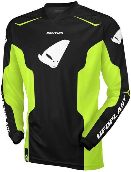 Ufo plast trøje mx oblivion mx trøje ufo oblivion sort gul gr. m