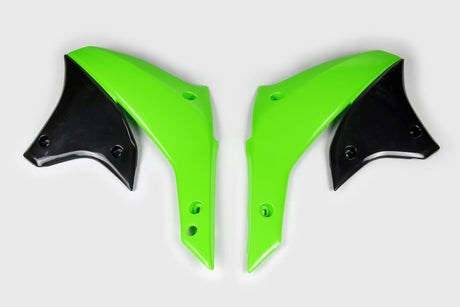 Ufo plast kühlerabdeckung radiatordæksler ufo kawasaki grøn