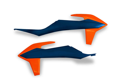 Ufo plast kühlerabdeckung radiatordæksler ufo ktm blå orange
