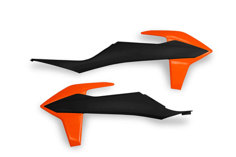 Ufo plast kühlerabdeckung radiatordæksler ufo ktm sort orange