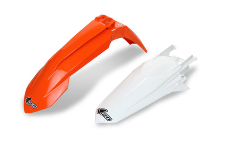 UFO plast kotflügelsatz stænkskærm sæt ufo ktm oem orange hvid