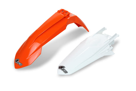 UFO plast kotflügelsatz stænkskærm sæt ufo ktm oem orange hvid