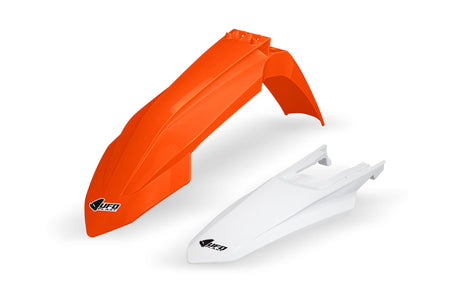 UFO plast kotflügelsatz stænkskærm sæt ufo ktm oem orange hvid