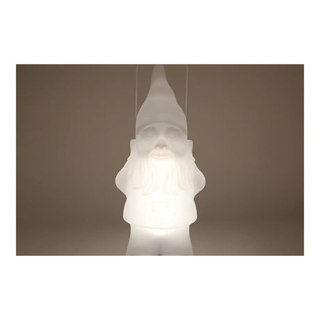 Lantaarn led kabouter solar m rc 7 kleuren wit kunststof 21,5x20x50cm