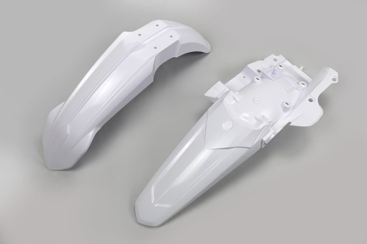 Ufo plast kotflügelsatz stænkskærm sæt ufo yamaha hvid