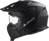 Ls2 modulær hjelm af606 drifter solid hjelm drifter sort mat gr. xxl