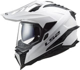 Ls2 enduro hjelm mx701 explorer solid hjelm explorer hvid gr. xxl
