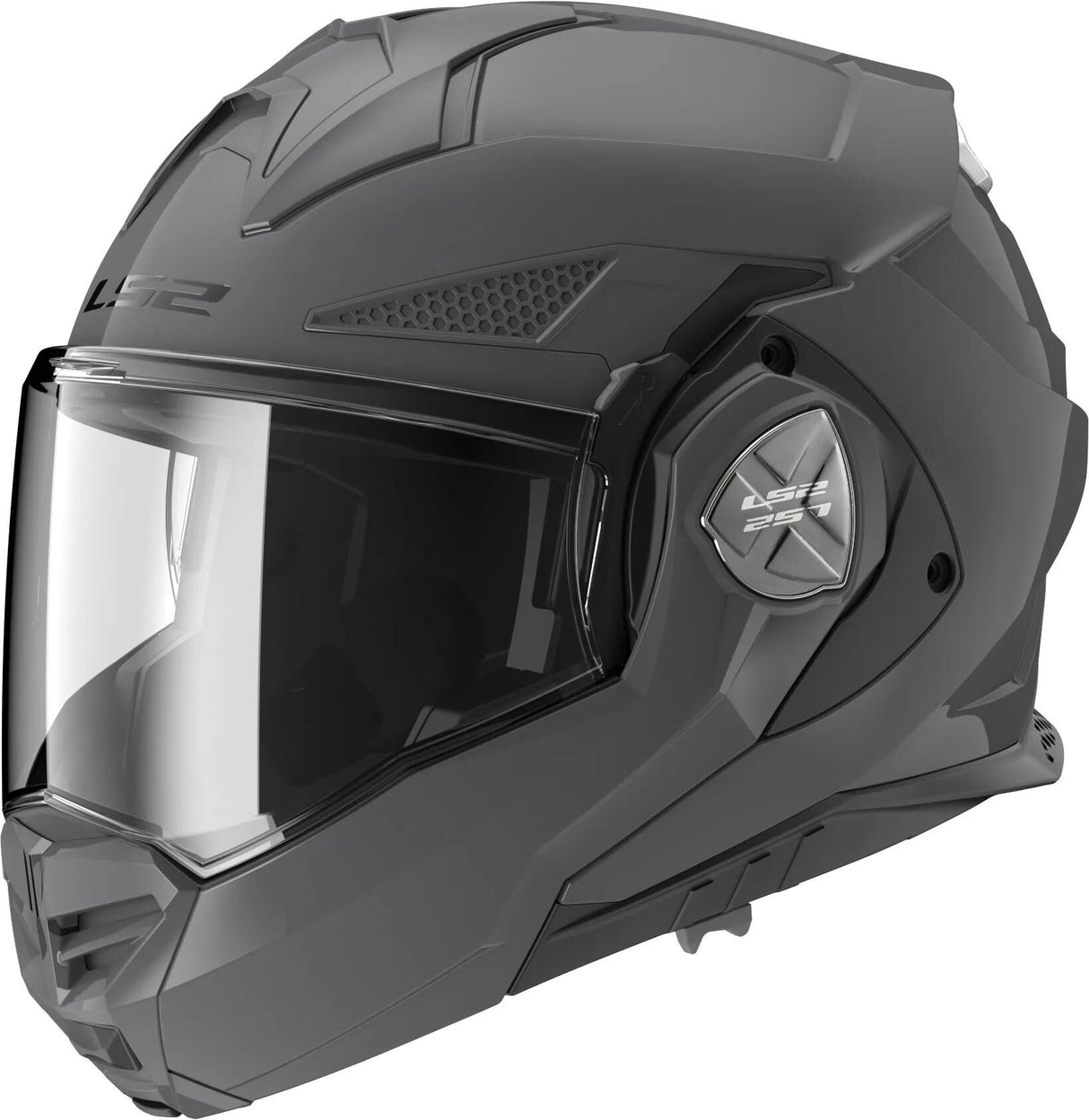 Ls2 klaphelm ff901 advant x solid hjelm advant x grå gr. l