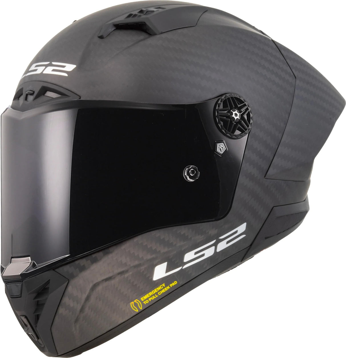 Ls2 helhjelm ff805 thunder carbon gp aero hjelm thunder gp aer sort mat gr. l