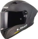 Ls2 helhjelm ff805 thunder carbon gp aero hjelm thunder gp aer sort mat gr. l