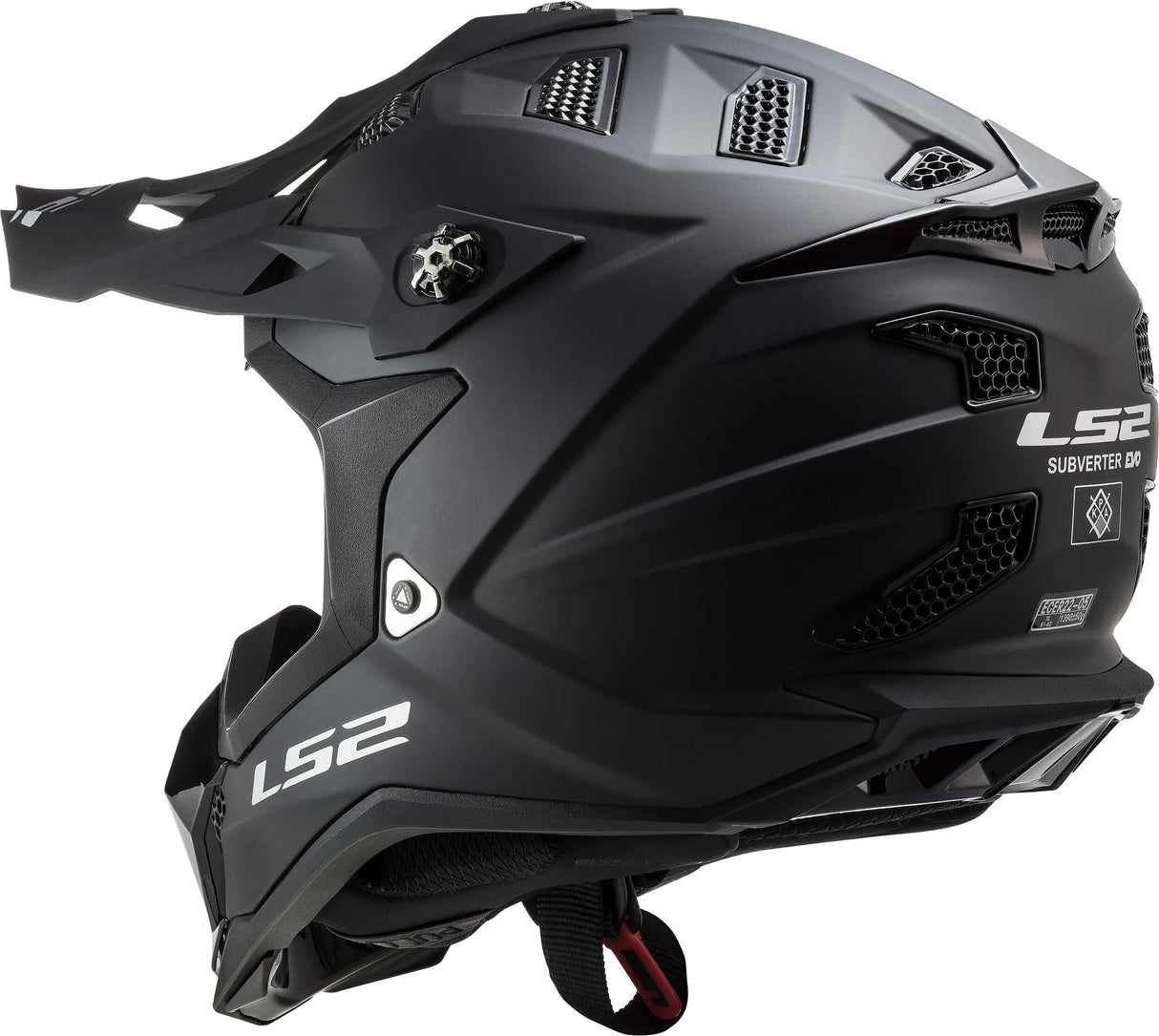 Ls2 motocross hjelm mx700 subverter evo noir hjelm subverter evo noir sw mat gr. xl