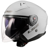 Ls2 jet hjelm of603 infinity ii solid hjelm infinity ii hvid gr. 3xl
