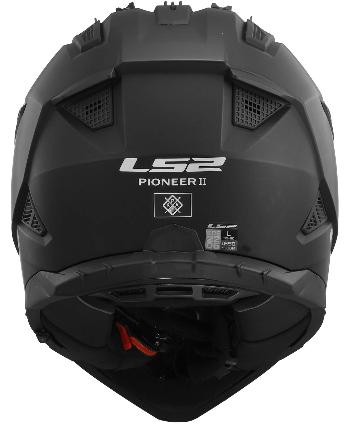 Ls2 enduro hjelm mx702 pioneer ii solid hjelm mx702 pioneer ii mat sort gr. m