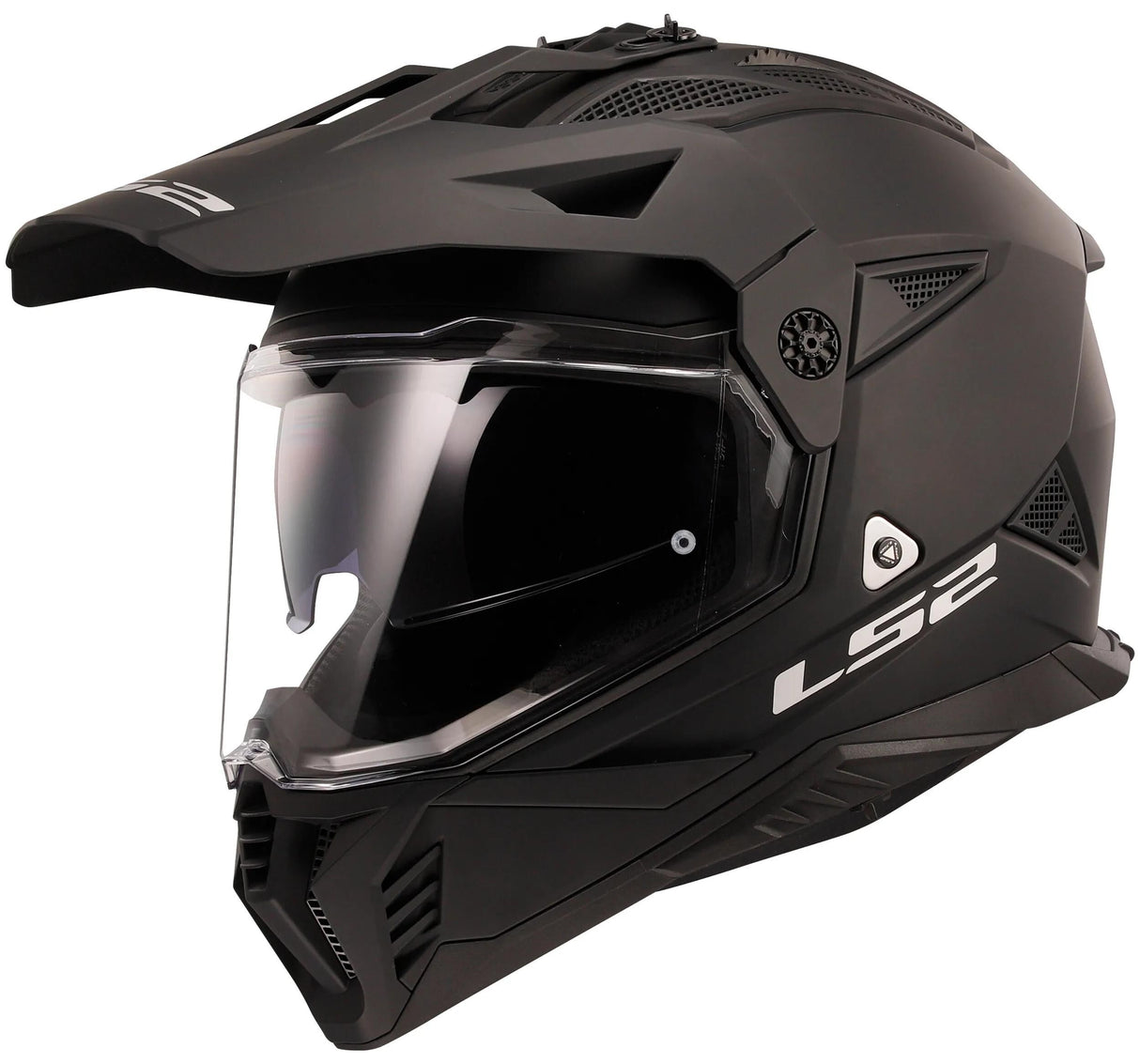 Ls2 enduro hjelm mx702 pioneer ii solid hjelm mx702 pioneer ii mat sort gr. xxl