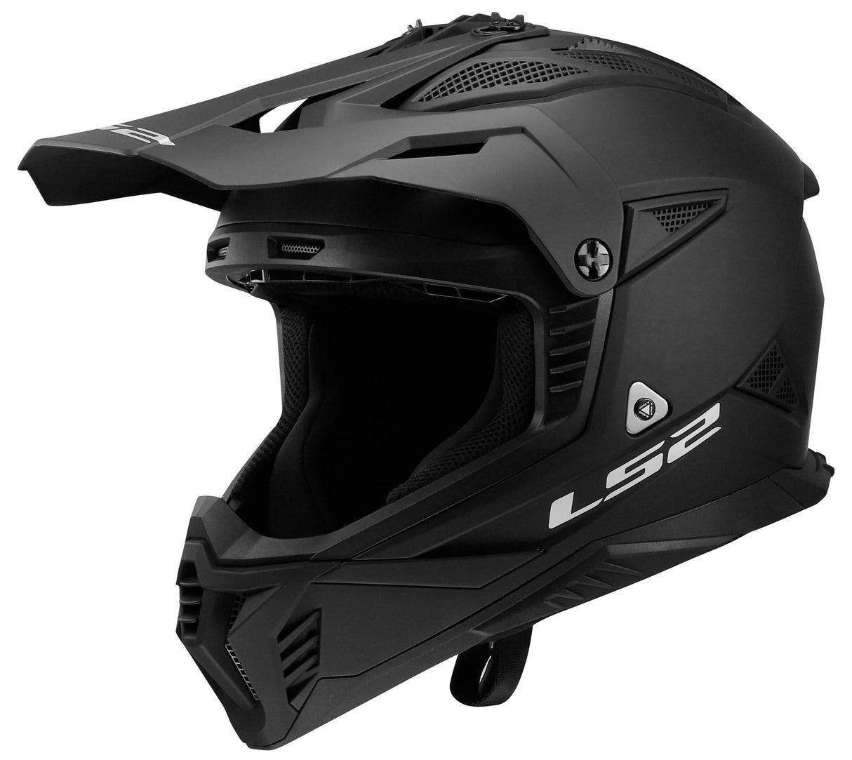 Ls2 motocrosshjelm mx708 fast ii solid hjelm mx708 fast ii solid mat sort gr. xs