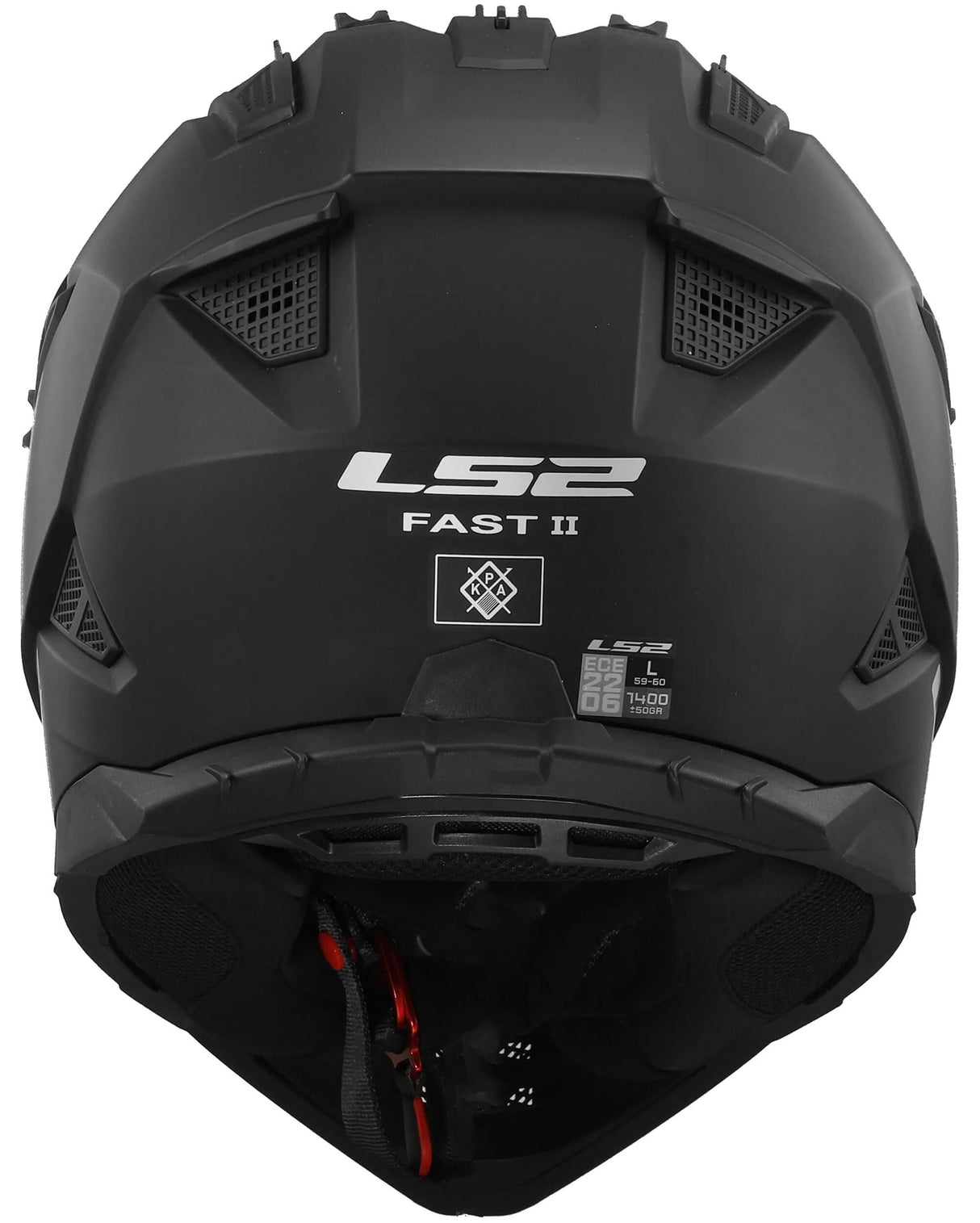 Ls2 motocrosshjelm mx708 fast ii solid hjelm mx708 fast ii solid mat sort gr. l