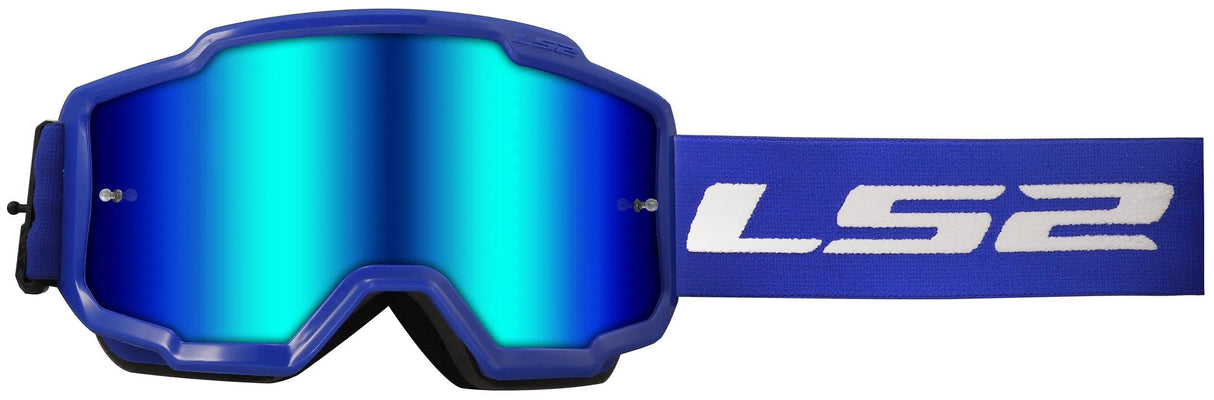Ls2 motocross briller oplader briller lader blå