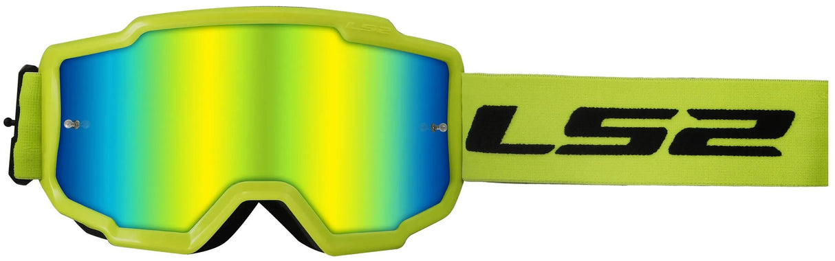 Ls2 motocross briller oplader briller lader neon gul
