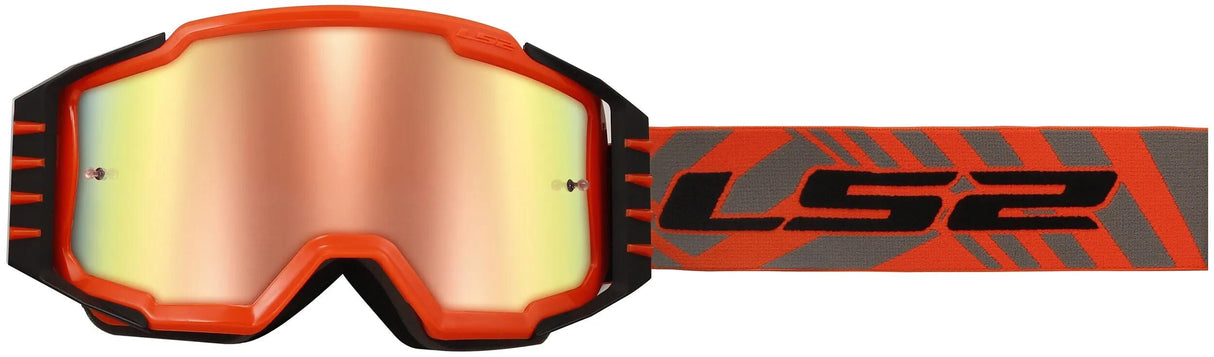 Ls2 motocross goggles oplader pro briller oplader pro neon orange