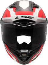 Ls2 helhjelm ff805 thunder carbon gp raute hjelm ff805 thunder gp diamant hvid rød gr.