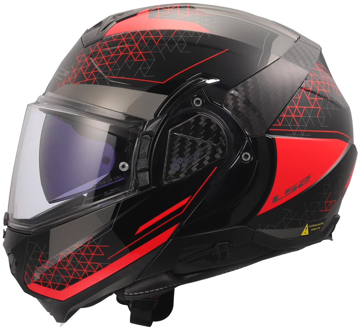 Ls2 klaphelm ff910 advant ii astral hjelm ff910 advant ii astral xl sort rød