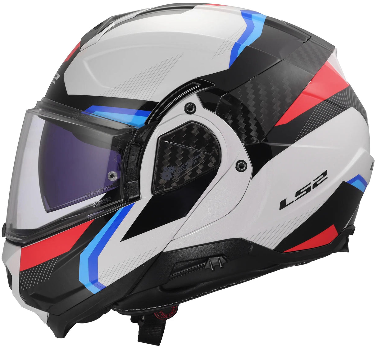 Ls2 klaphelm ff910 advant ii triple hjelm ff910 advant ii triple xl wh blå rød