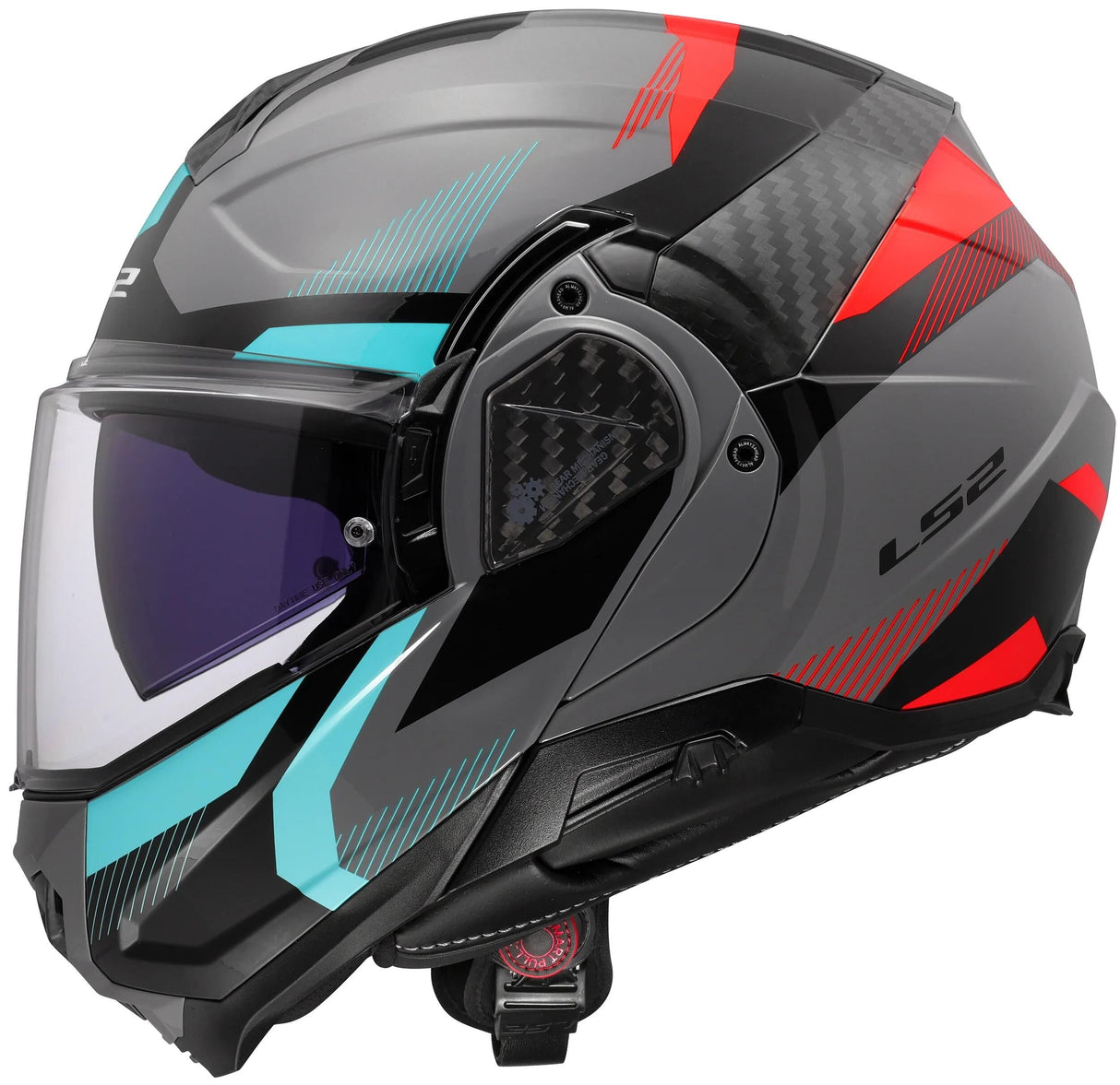 Ls2 klaphelm ff910 advant ii triple hjelm ff910 advant ii triple xxl gr blå rød