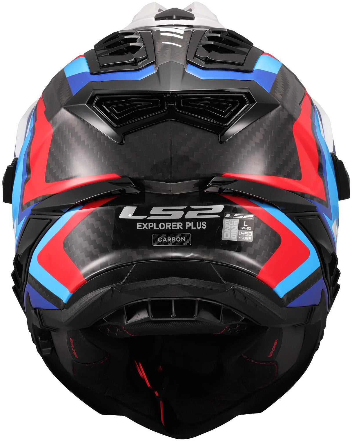 Ls2 enduro hjelm mx701 explorer carbon frontier ii hjelm explorer carbo frontier ii hvid blå s