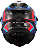Ls2 enduro hjelm mx701 explorer carbon frontier ii hjelm explorer carbo frontier ii hvid blå s