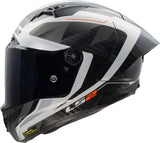 Ls2 helhjelm ff805 thunder carbon gp raute hjelm ff805 thunder gp diamant hvid grå str.