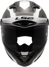 Ls2 helhjelm ff805 thunder carbon gp raute hjelm ff805 thunder gp diamant hvid grå str.