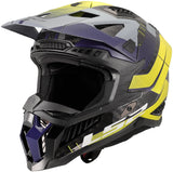 Ls2 motocrosshjelm mx703 x-force galuo hjelm x-force galuo grå neongul str. xl