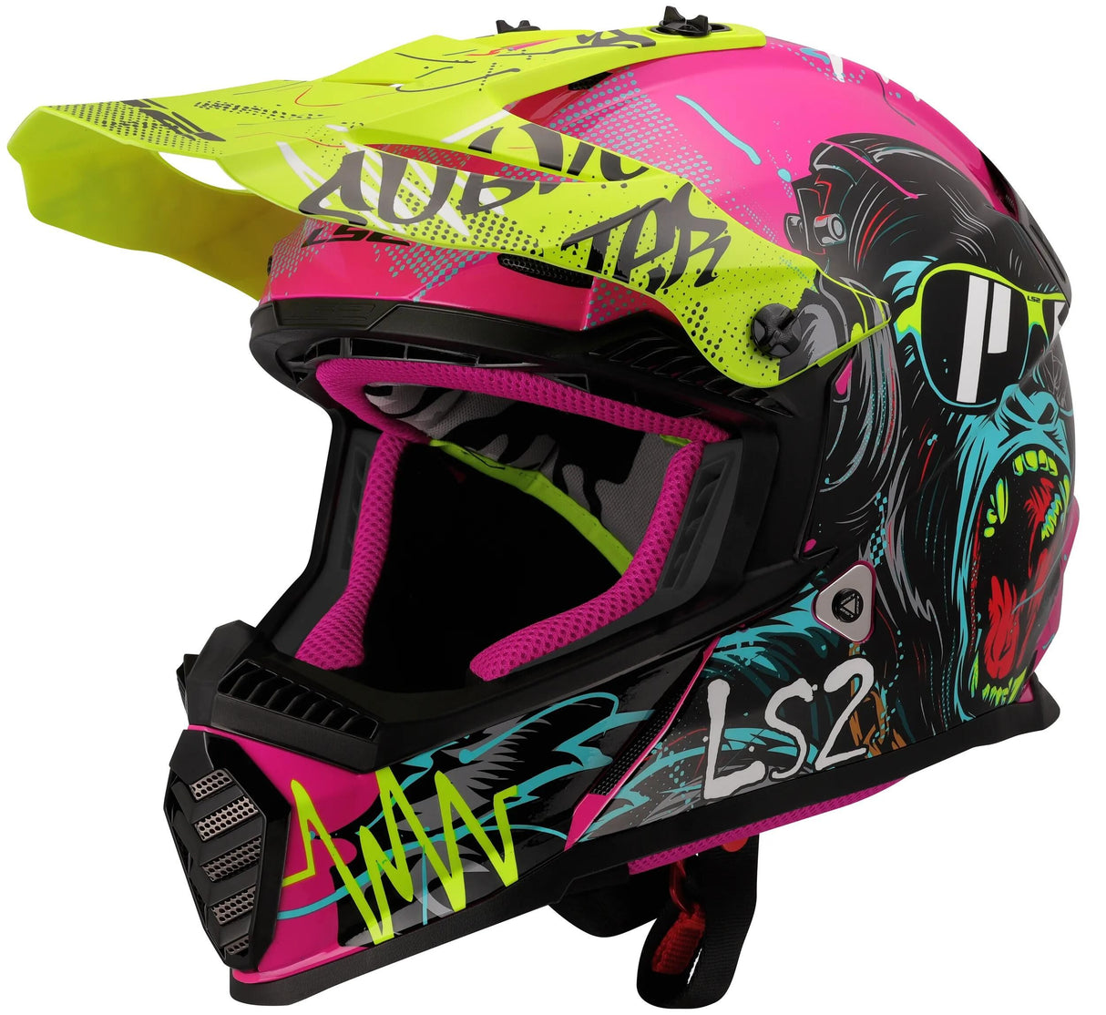 Ls2 børnemotocrosshjelm mx437 fast evo ii mini gorilla