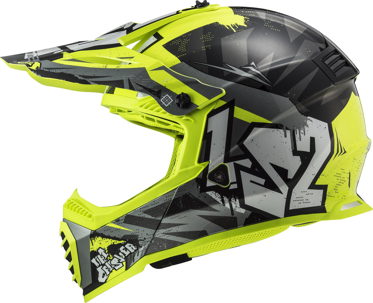 Ls2 børne motocross hjelm mx437 fast evo ii mini knuser
