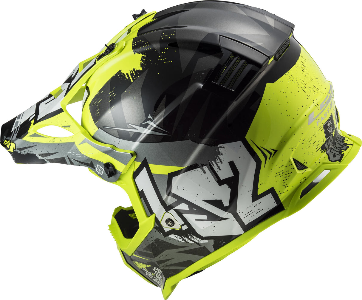 Ls2 børne motocross hjelm mx437 fast evo ii mini knuser