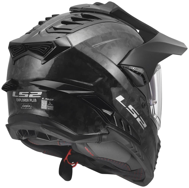 Ls2 enduro hjelm mx701 explorer carbon smedet hjelm mx701 explorer smedet carbon gr. m