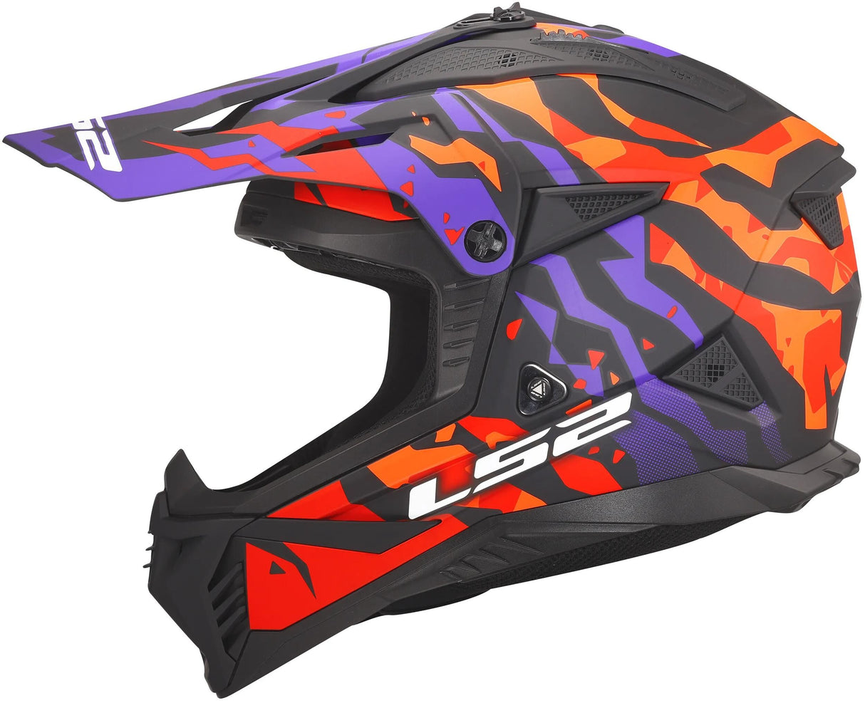 Ls2 motocross hjelm mx708 fast ii grotesk hjelm mx708 fast ii grotesk lilla eller. Matt