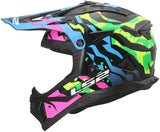 Ls2 motocross hjelm mx708 fast ii grotesk hjelm mx708 fast ii grotesk bl pink green s